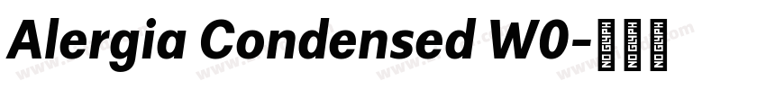 Alergia Condensed W0字体转换